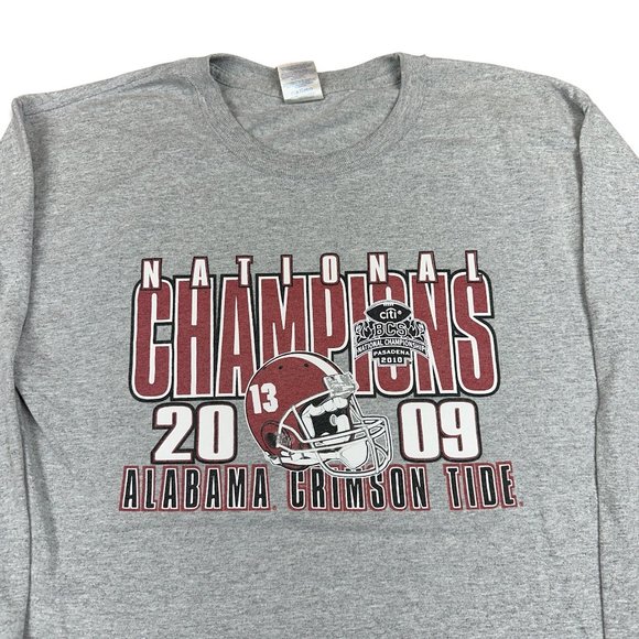(M) Vintage 09' University of Alabama Football National Champions Long Sleeve - Picture 2 of 4